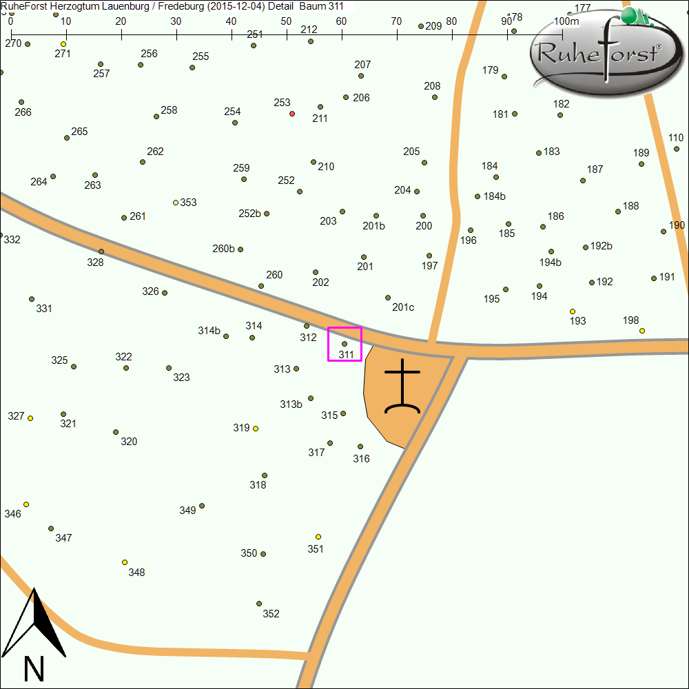 Detailkarte zu Baum 311