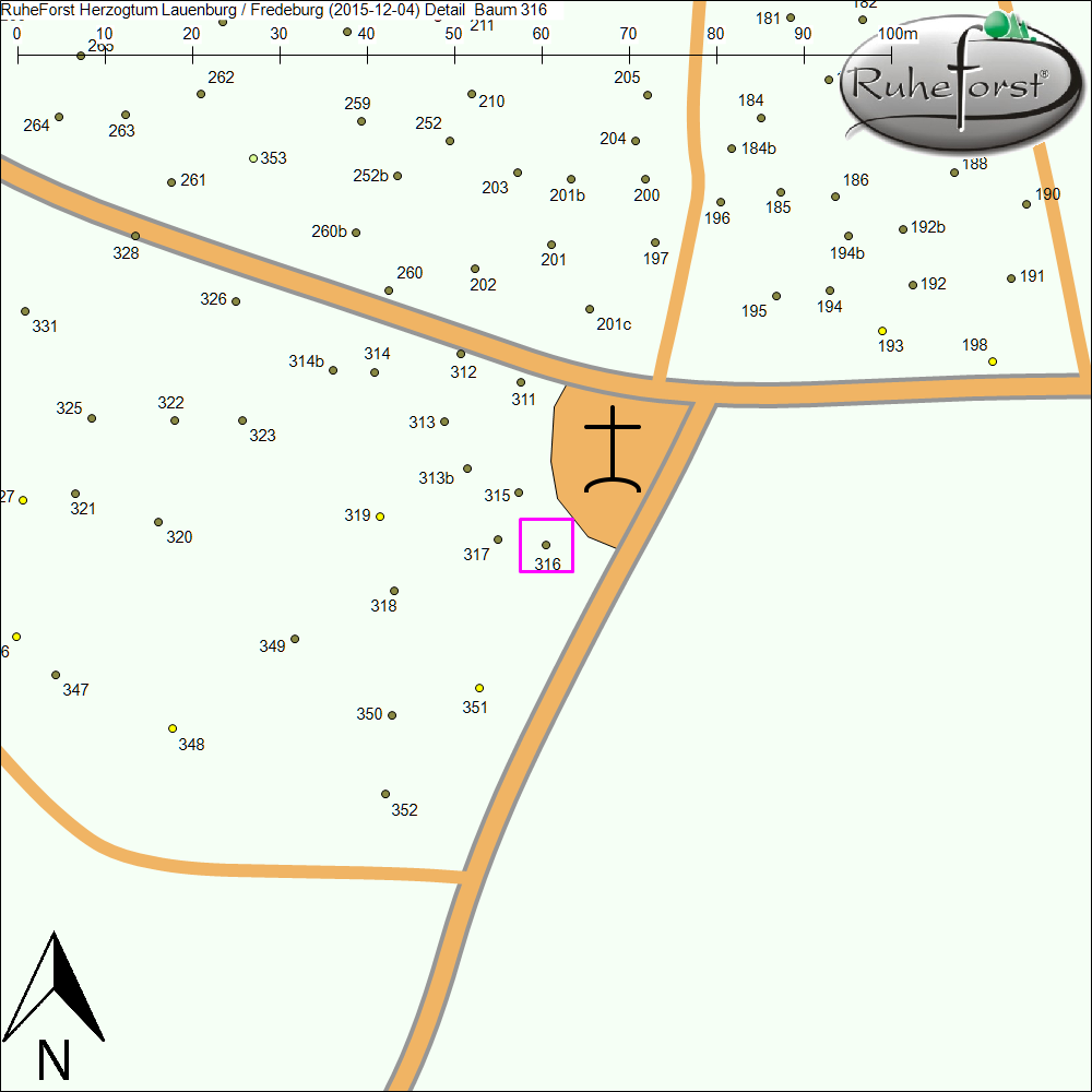 Detailkarte zu Baum 316