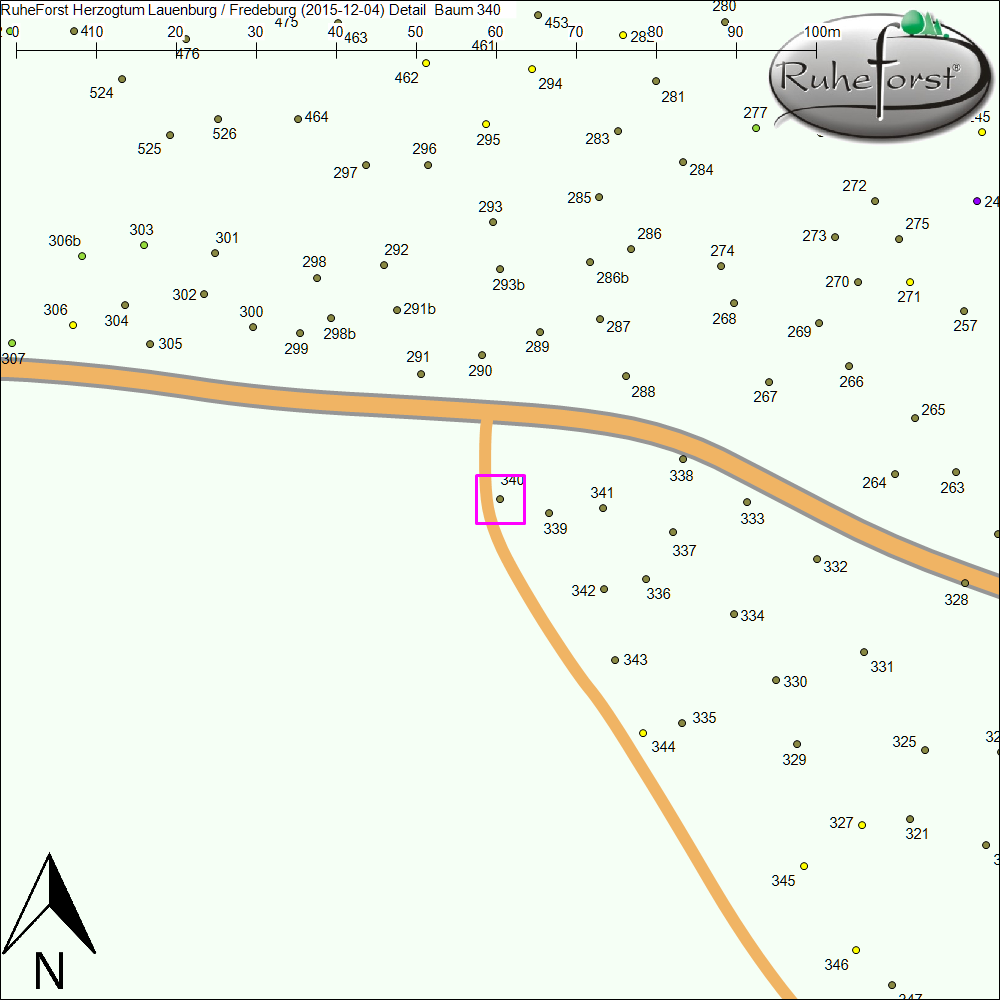 Detailkarte zu Baum 340
