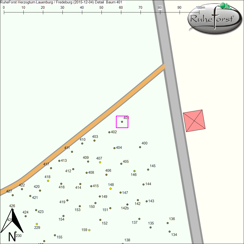 Detailkarte zu Baum 401