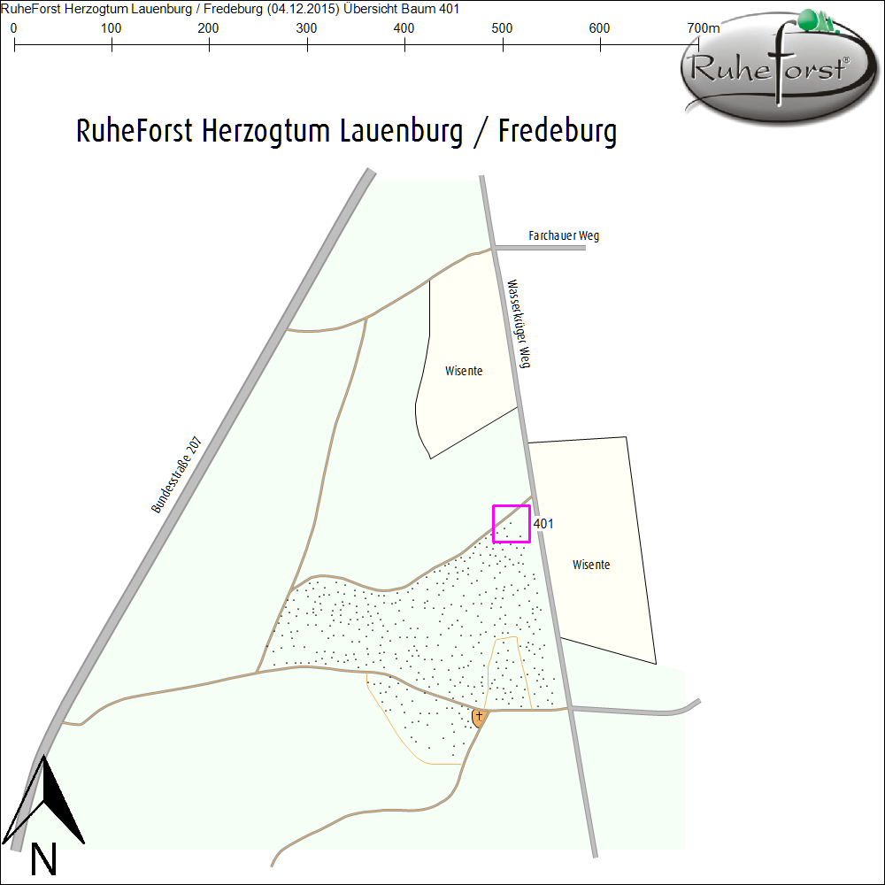 &Uuml;bersichtskarte zu Baum 401