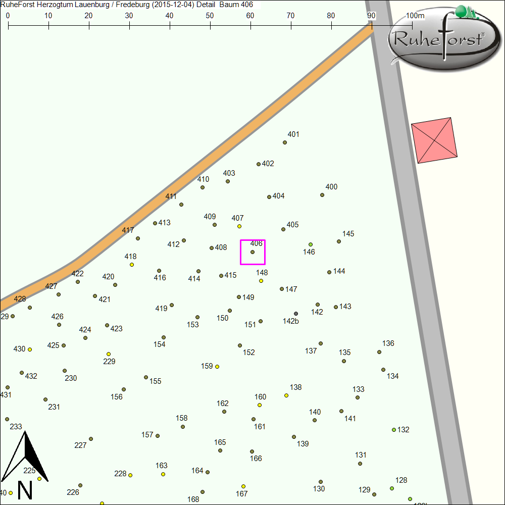 Detailkarte zu Baum 406