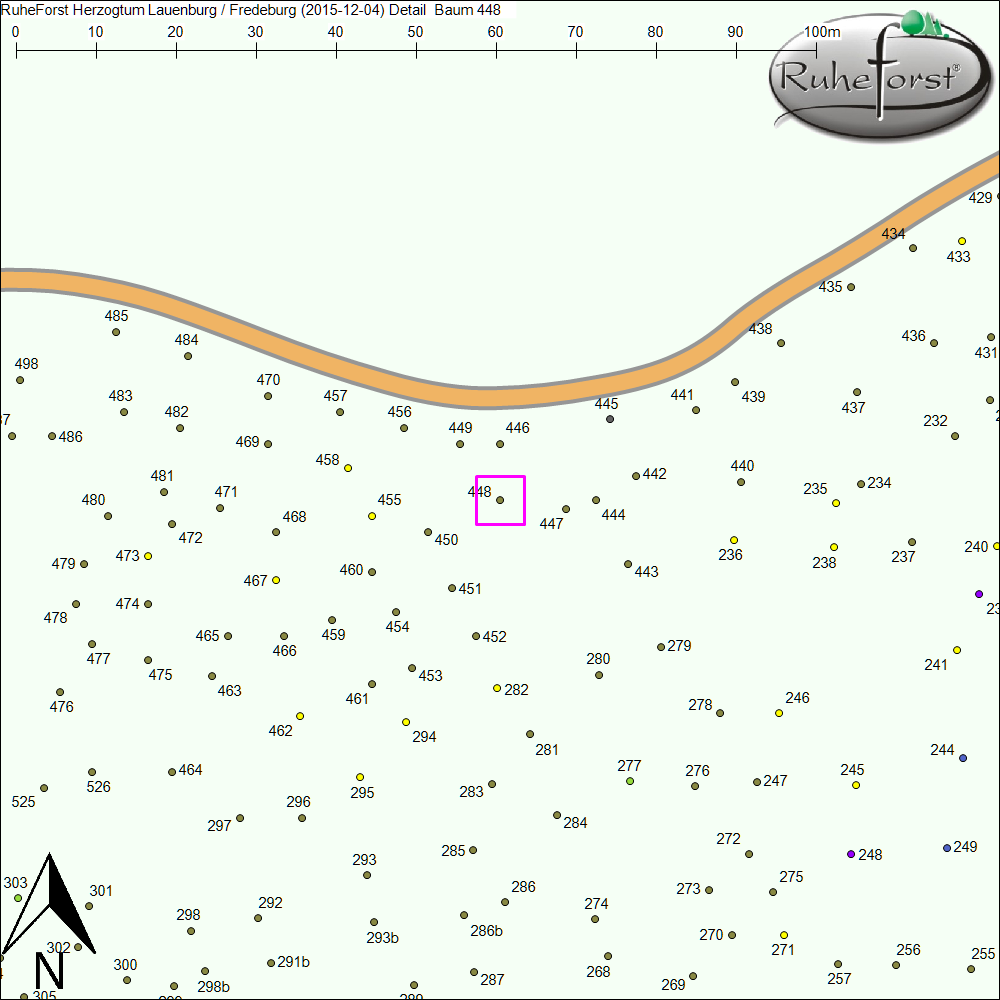 Detailkarte zu Baum 448