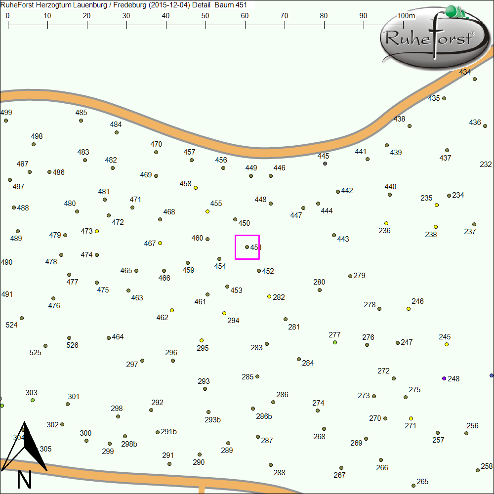 Detailkarte zu Baum 451