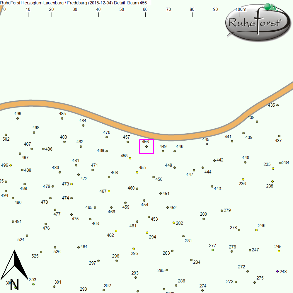 Detailkarte zu Baum 456
