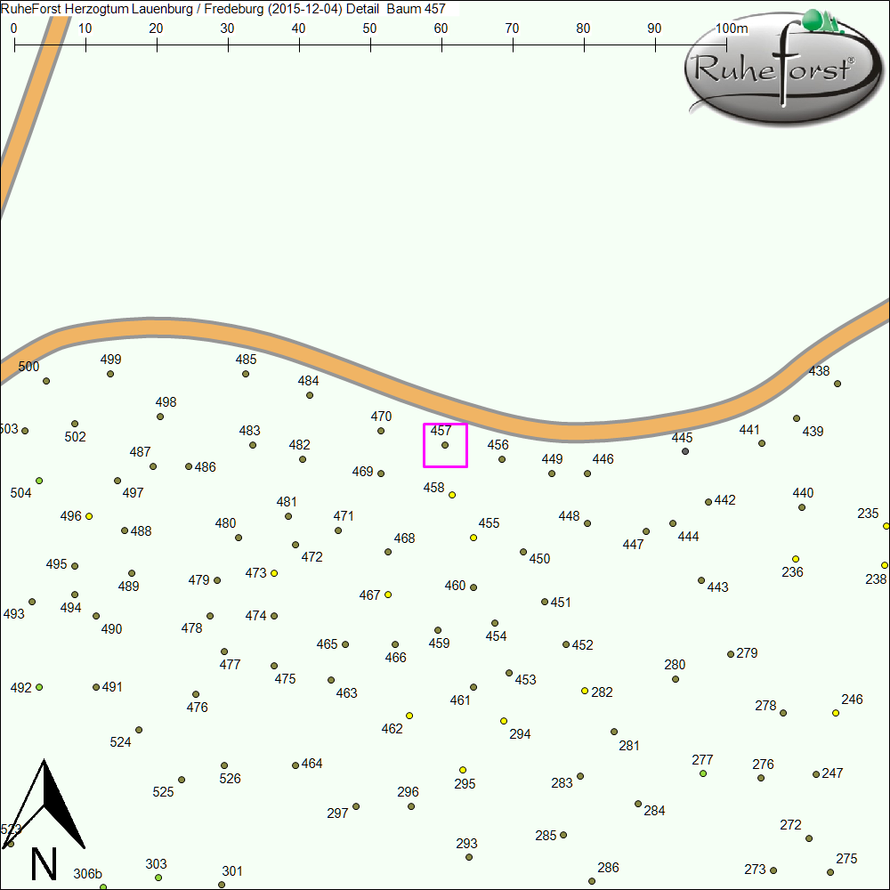 Detailkarte zu Baum 457