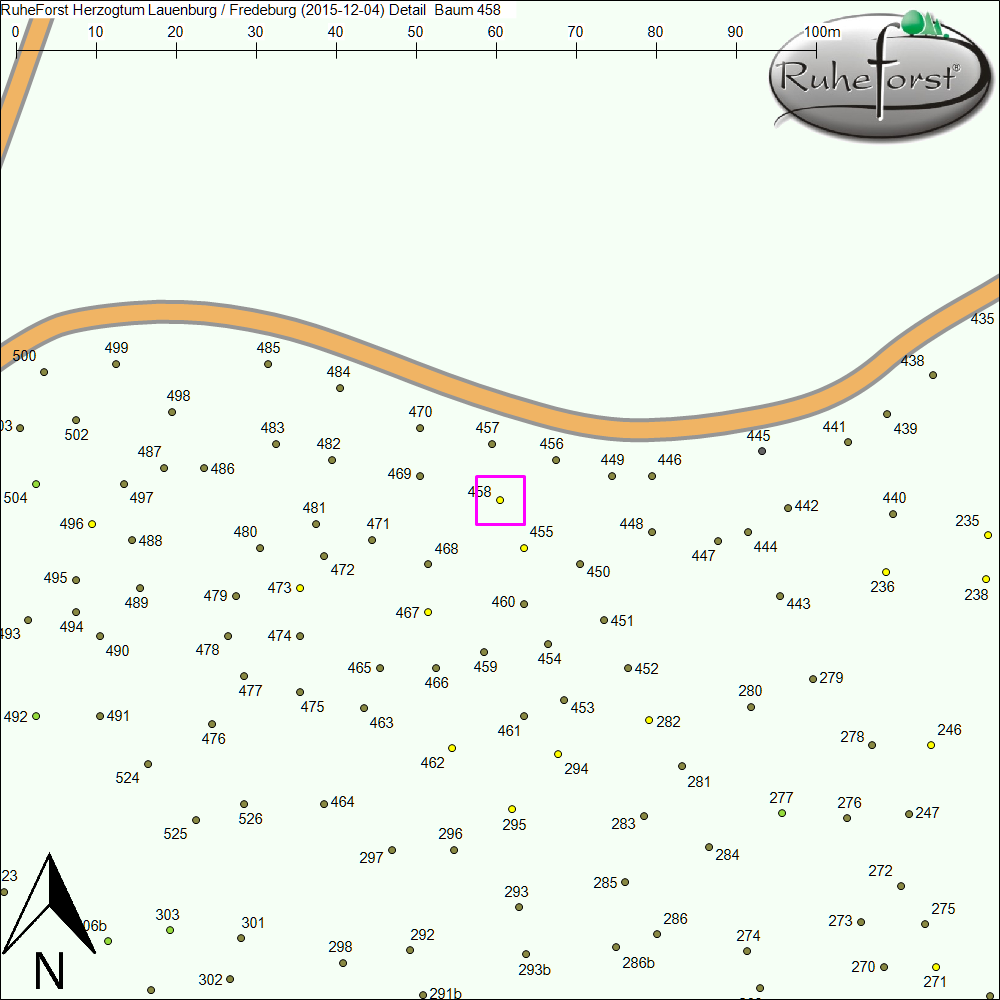 Detailkarte zu Baum 458