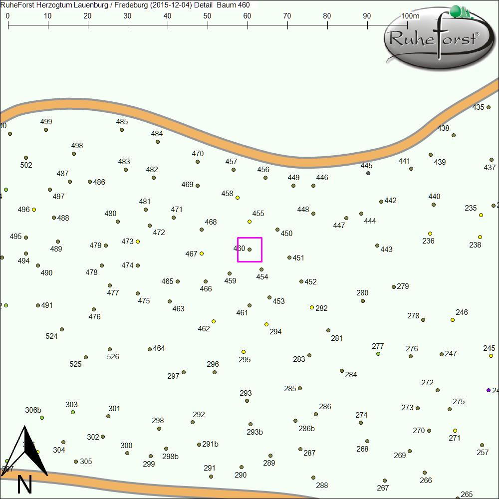 Detailkarte zu Baum 460