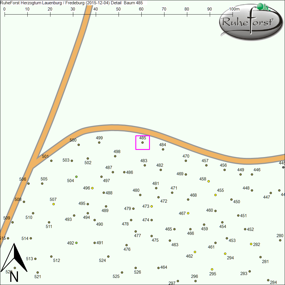 Detailkarte zu Baum 485