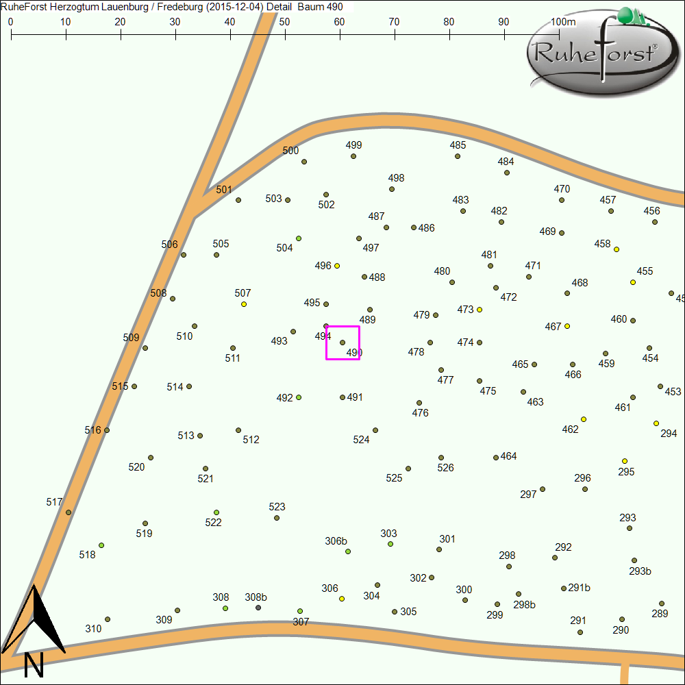 Detailkarte zu Baum 490
