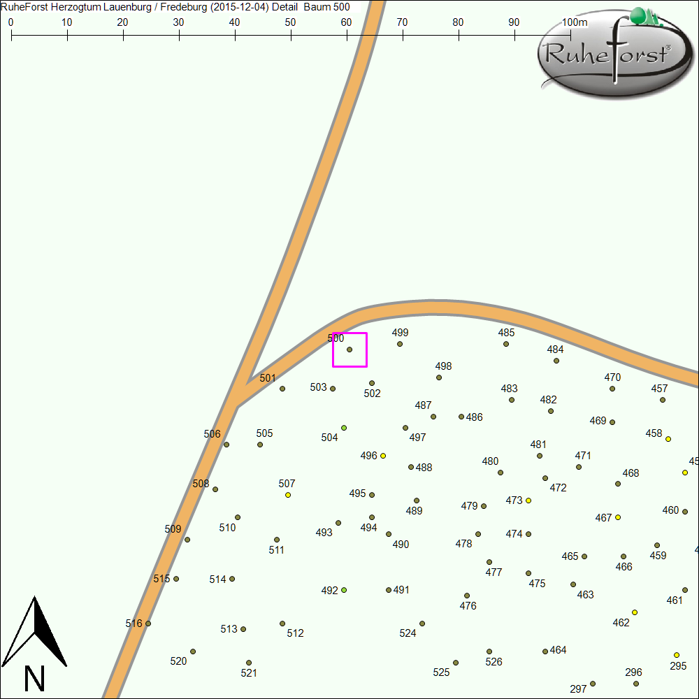 Detailkarte zu Baum 500