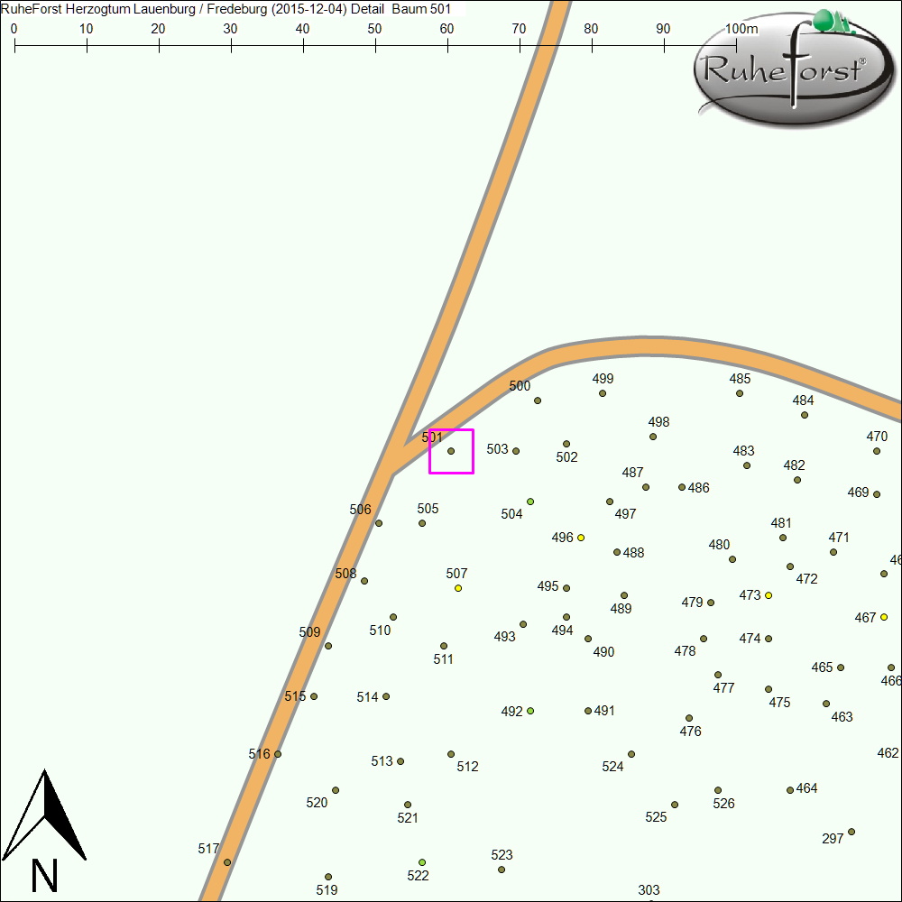 Detailkarte zu Baum 501