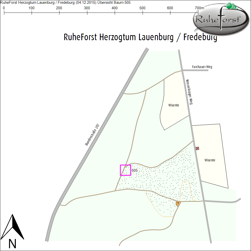 &Uuml;bersichtskarte zu Baum 505
