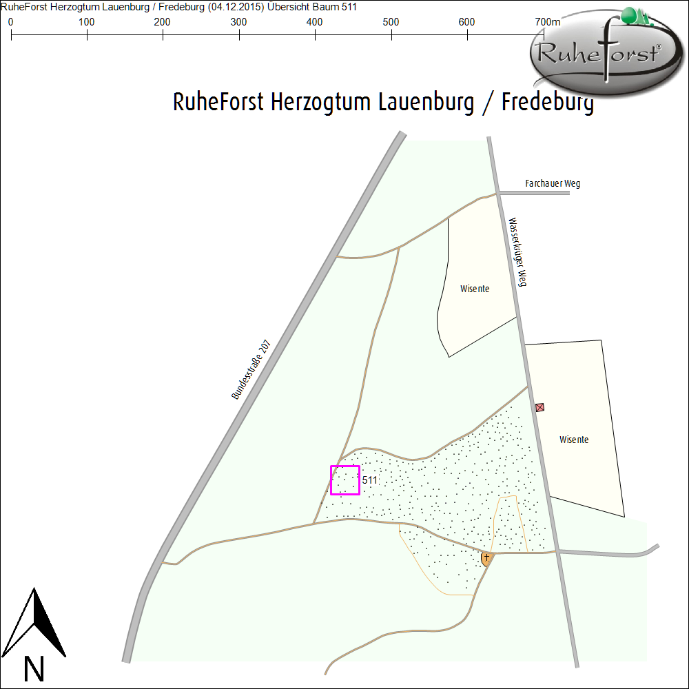 &Uuml;bersichtskarte zu Baum 511