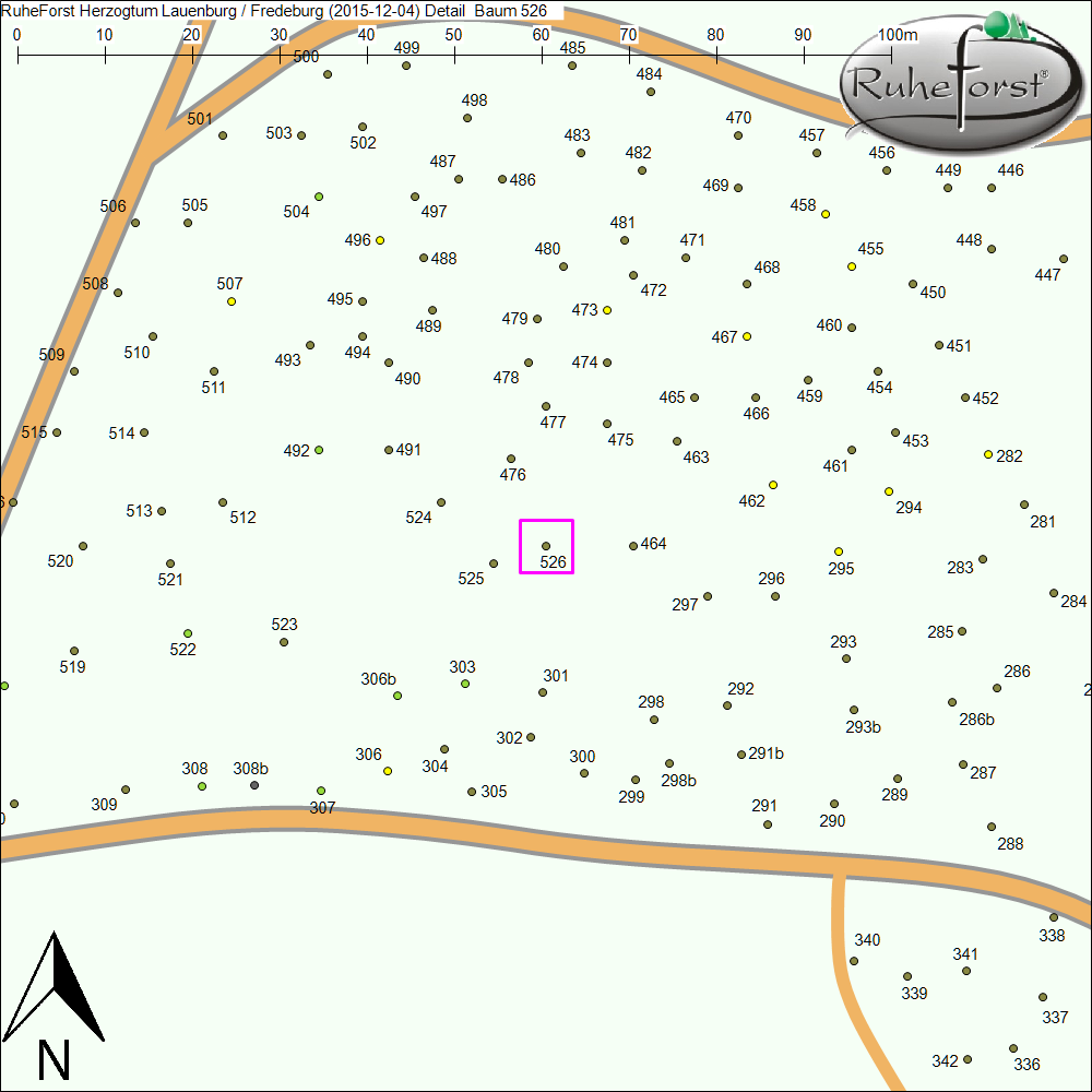 Detailkarte zu Baum 526